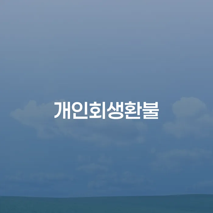개인회생법무사비용 개인회생으로 해결방법 직접 물어보고