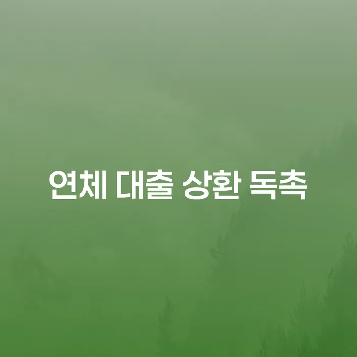 연체 대출 상환 독촉, 어떻게 대응해야 할까요?